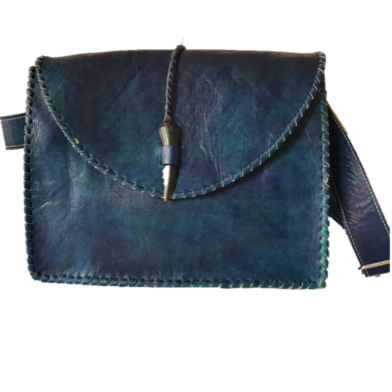 Malik Cow Horn Messenger Bag