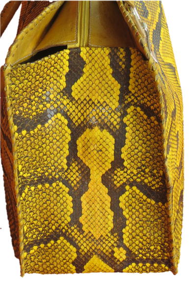 Sac à main en peau de serpent Gola