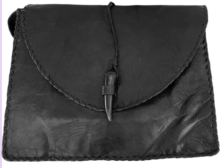 Malik Cow Horn Messenger Bag